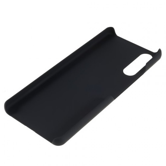 For Sony Xperia 10 IV Ultra-slim Mobile Phone Back Case Hard PC Glossy Surface Rubberized Cover - Black Sony Cases Mobile