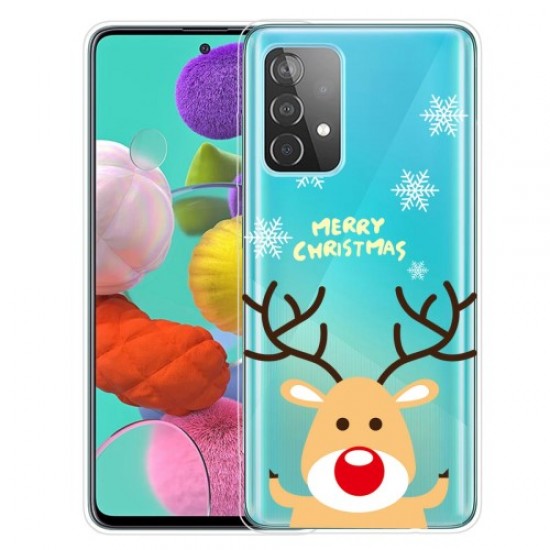 For Samsung Galaxy A13 4G Personalized Christmas Pattern Printed Phone Case Shockproof TPU Anti-Scratch Anti-Slip Cover Cover - Deer Samsung Cases Mobile