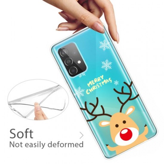 For Samsung Galaxy A13 4G Personalized Christmas Pattern Printed Phone Case Shockproof TPU Anti-Scratch Anti-Slip Cover Cover - Deer Samsung Cases Mobile
