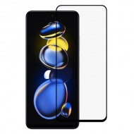 Σκληρυμένο Γυαλί (Tempered Glass) Προστασίας Οθόνης Πλήρης Κάλυψης για Xiaomi Poco X4 GT 5G / Redmi Note 11T Pro 5G - Μαύρο