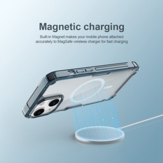 NILLKIN Nature Pro Series Θήκη με Δυνατότητα Μαγνητικής Ασύρματης Φόρτισης για iPhone 14 Plus - Διάφανο Apple Θήκες Κινητών