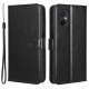 For Xiaomi Poco M5 4G Crazy Horse Texture PU Leather Anti-fingerprint Case Stand Wallet Phone Cover - Black XIAOMI Cases Mobile