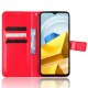 For Xiaomi Poco M5 4G Crazy Horse Texture PU Leather Anti-fingerprint Case Stand Wallet Phone Cover - Red XIAOMI Cases Mobile