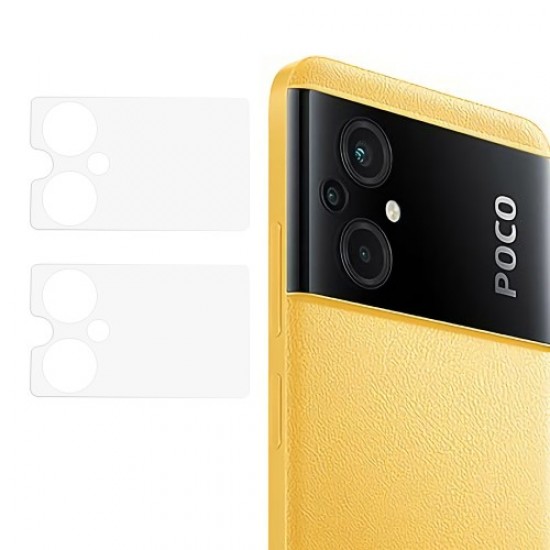 2Pcs / Set For Xiaomi Poco M5 4G Tempered Glass Camera Lens Protector 3D Arc Edge Ultra Clear Lens Protective Film XIAOMI Screen Protectors
