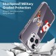 For iPhone 14 Pro Max Christmas Pattern Printing Clear Phone Case 1.5mm Thick TPU Precise Cutout Camera Protection Cover - Santa Claus and Deer Apple Cases Mobile