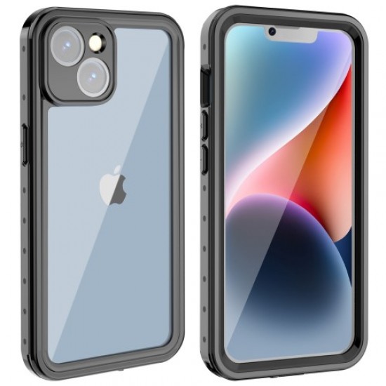 REDPEPPER PRO Series IP68 Waterproof Phone Case for iPhone 14. Full Protection Scratch-resistant Transparent Anti-dust Smartphone Cover Apple Cases Mobile
