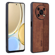 AZNS For Huawei Enjoy 50 Pro 4G / nova Y90 4G Imprinted Pattern Phone Case Scratch-resistant PU Leather Coated TPU Phone Cover - Brown