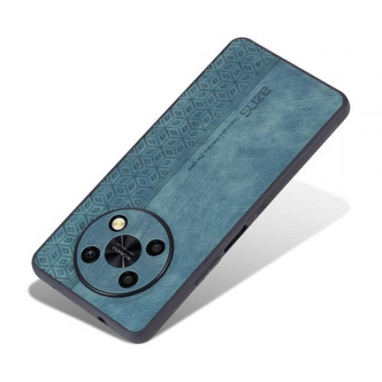 AZNS For Huawei Enjoy 50 Pro 4G / nova Y90 4G Imprinted Pattern Phone Case Scratch-resistant PU Leather Coated TPU Phone Cover - Green Huawei Cases Mobile