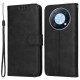 For Huawei Enjoy 50 Pro 4G / nova Y90 4G PU Leather Flip Wallet Case Magnetic Folio Stand Calf Texture Shockproof Phone Cover - Black Huawei Cases Mobile