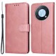For Huawei Enjoy 50 Pro 4G / nova Y90 4G PU Leather Flip Wallet Case Magnetic Folio Stand Calf Texture Shockproof Phone Cover - Rose Gold Huawei Cases Mobile