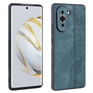 AZNS Cell Phone Case for Huawei nova 10 4G. PU Leather Coated TPU Stylish Pattern Imprinted Phone Cover - Green