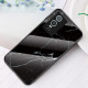 Marble Pattern Phone Case TPU Frame Tempered Glass PC Back Cover Shell for vivo Y76 5G - Black Marble Vivo mobile Cases