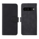 For Google Pixel 7 Pro Phone Case Skin-touch Feeling PU Leather + TPU Stand Wallet Phone Cover - Black Google Pixel mobile Cases