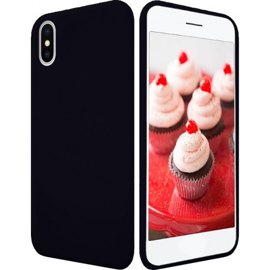 Anti-fingerprint Matte TPU Cell Phone Shell for iPhone X / XS - Black Apple Cases Mobile