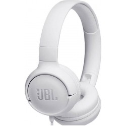 JBL Tune T500 Ενσύρματα On Ear Ακουστικά για όλα τα Smartphones και Tablets - Λευκό