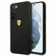 Ferrari Silicone Case Metal Logo για Samsung Galaxy S22 - Μαύρο Samsung Θήκες Κινητών