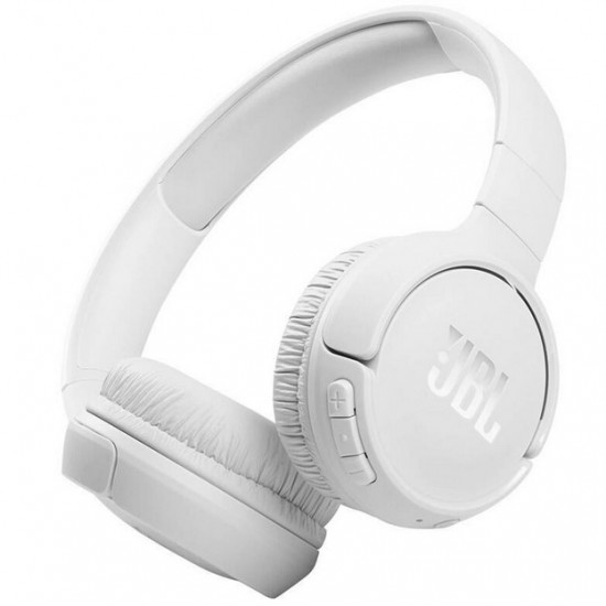 JBL Tune 510BT Ασύρματα Bluetooth On Ear Ακουστικά με 40 ώρες Λειτουργίας για όλα τα Smartphones και Tablets - Λευκό Bluetooth Ακουστικά / Ηχεία