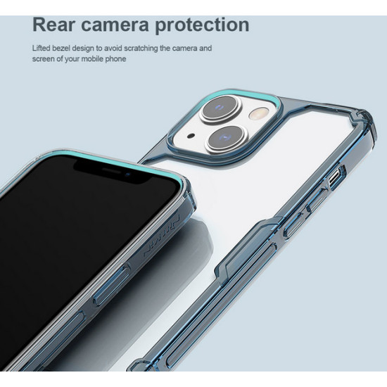 NILLKIN Nature TPU PRO Back Case for iPhone 14 Plus - Blue Apple Cases Mobile