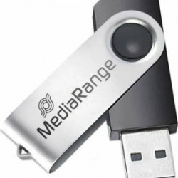 Flash Drive MediaRange MR912 64GB USB 2.0 - Black/Silver Flash Drive MediaRange MR912 64GB USB 2.0 - Black/Silver