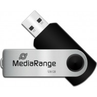 Flash Drive MediaRange MR913 128GB USB 2.0 - Black/Silver