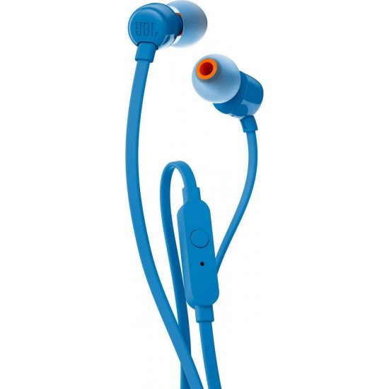 JBL T110 In-Ear Headset 3,5mm JBLT110BLK - Blue Headsets