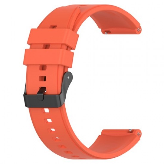 For Samsung Galaxy Watch 5 40mm / 44mm / Watch 5 Pro 45mm Sport Band 20mm Breathable Silicone Strap Replacement Wristband - Orange Gadgets - Toys - Hobby