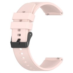 For Samsung Galaxy Watch 5 40mm / 44mm / Watch 5 Pro 45mm Sport Band 20mm Breathable Silicone Strap Replacement Wristband - Pink