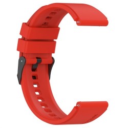 For Samsung Galaxy Watch 5 40mm / 44mm / Watch 5 Pro 45mm Sport Band 20mm Breathable Silicone Strap Replacement Wristband - Red