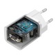 BASEUS Super Si Quick Charger Adapter 25W Wall Charger Block with Type-C to Type-C Charging Cable 3A 1m (EU Plug) - White Cables Adapters & Chargers