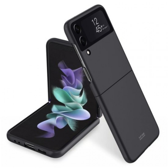 For Samsung Galaxy Z Flip4 5G Scratch Resistant Hard PC Phone Case Rubberized Matte Protective Cover - Black Samsung Cases Mobile
