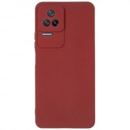 Θήκη Σιλικόνης TPU Ματ για Xiaomi Poco F4 5G / K40S 5G - Κόκκινο