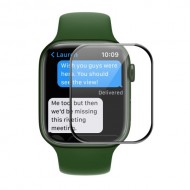 ENKAY HAT PRINCE 3D Full Coverage PET Curved Hot Bending Ultra Clear Screen Protector for Apple Watch Series 7 41mm - Black