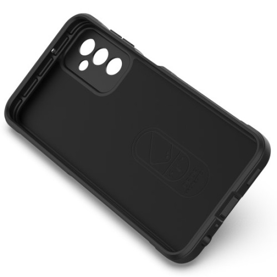 For Samsung Galaxy M13 4G Precise Cutout Anti-drop Protective Phone Cover Rugged Back TPU Case - Black Samsung Cases Mobile