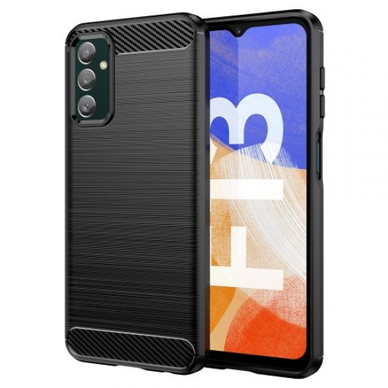 Θήκη Σιλικόνης Carbon Fiber Ενισχυμένη για Samsung Galaxy M13 4G - Μαύρο Samsung Θήκες Κινητών