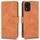 For Alcatel 1B (2022) Skin-touch Feeling Cell Phone Case Magnetic Clasp PU Leather Wallet Adjustable Stand Protector with Strap - Brown Alcatel Cases Mobile
