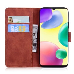 For Xiaomi Redmi 10A PU Leather Wallet Phone Cover Stand Feature Magnetic Closure Shockproof Flip Folio Case - Brown For Xiaomi Redmi 10A PU Leather Wallet Phone Cover Stand Feature Magnetic Closure Shockproof Flip Folio Case - Brown