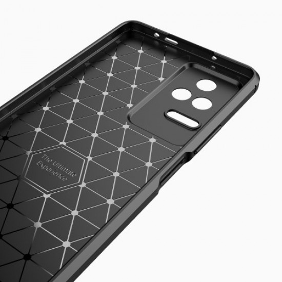 Θήκη Σιλικόνης Carbon Fiber Ενισχυμένη για Xiaomi Poco F4 5G / Redmi K40S 5G - Μαύρο XIAOMI Θήκες Κινητών