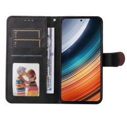 For Xiaomi Redmi K40S 5G / Poco F4 5G Phone Cover Magnetic Classic Calf Texture PU Leather Stand Wallet Style Phone Case - Black For Xiaomi Redmi K40S 5G / Poco F4 5G Phone Cover Magnetic Classic Calf Texture PU Leather Stand Wallet Style Phone Case - Black