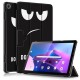 For Lenovo Tab M10 (Gen 3) 10.1 inch 328F Pattern Printing Auto Wake/Sleep PU Leather Case Trifold Stand Folio Cover - Don't Touch Me Lenovo Cases Mobile Tablet