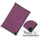 For Lenovo Tab M10 (Gen 3) 10.1-inch 328F Trifold Stand Tablet Case Microfiber Leather Auto Wake/Sleep Magnetic Closure Anti-scratch Protective Cover - Purple Lenovo Cases Mobile Tablet