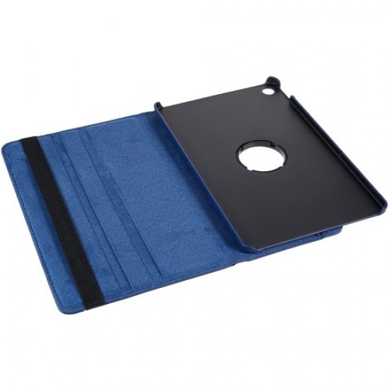 For Lenovo Tab M10 Plus (Gen 3) 10.6 inch 125F/128F Leather Tablet Case 360-degree Rotating Shockproof Protective Cover with Horizontal/Vertical View Stand - Dark Blue Lenovo Cases Mobile Tablet