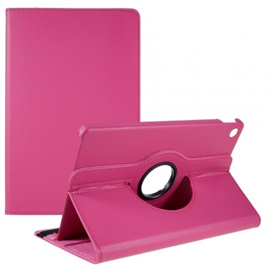 For Lenovo Tab M10 Plus (Gen 3) 10.6 inch 125F/128F Leather Tablet Case 360-degree Rotating Shockproof Protective Cover with Horizontal/Vertical View Stand - Rose Lenovo Cases Mobile Tablet