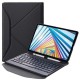 BM20 For Lenovo Tab M10 Plus (Gen 3) TB-125FU Leather Protective Case + Bluetooth Keyboard Support Triangle Stand Built-in Pen Slot - Black Lenovo Cases Mobile Tablet