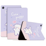 For Lenovo Tab M10 Plus (Gen 3) 10.6-inch Cartoon Pattern Printing PU Leather Adjustable Stand Tablet Case with Auto Wake/Sleep - Bubble Dog