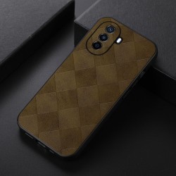 For Huawei Enjoy 50/nova Y70 4G/nova Y70 Plus 4G PU Leather Grid Texture Phone Case Soft TPU Hard PC Hybrid Shockproof Cover - Green For Huawei Enjoy 50/nova Y70 4G/nova Y70 Plus 4G PU Leather Grid Texture Phone Case Soft TPU Hard PC Hybrid Shockproof Cover - Green