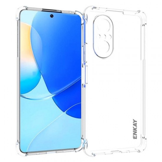 ENKAY HAT PRINCE Shcokproof TPU Slim Case for Huawei nova 9 SE Crystal Clear Anti-slip Phone Cover Four Corner Enhanced Fall Protection Case Huawei Cases Mobile