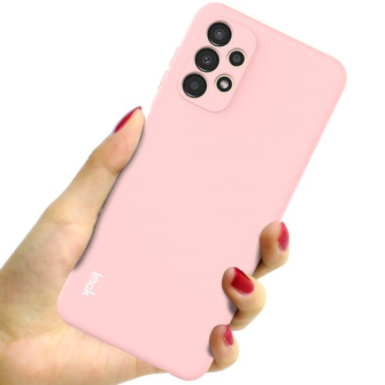 IMAK UC-2 Series for Samsung Galaxy A13 4G Drop-proof Phone Case Wear-resistant Solid Color Skin-touch Phone TPU Protective Shell - Pink Samsung Cases Mobile