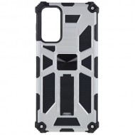 Υβριδική Θήκη Combo Armor με Βάση Στήριξης για Samsung Galaxy M23 5G / F3 5G - Ασημί