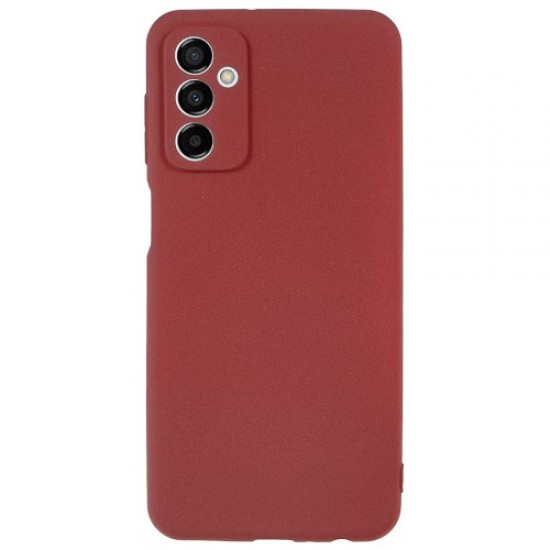 For Samsung Galaxy M23 5G / F23 5G Soft TPU Phone Case Double-Sided Matte Shockproof Back Cover - Red Samsung Cases Mobile