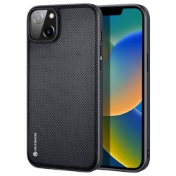 DUX DUCIS FINO Series Phone Case for iPhone 14 Plus 6.7 inch Ultra Slim Non-slip Woven Texture Back Cover Anti-fingerprint Phone Protective Shell - Black DUX DUCIS FINO Series Phone Case for iPhone 14 Plus 6.7 inch Ultra Slim Non-slip Woven Texture Back Cover Anti-fingerprint Phone Protective Shell - Black